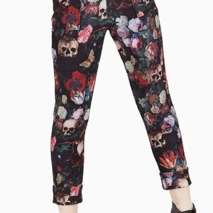 BlackMilk Garden Of The Ancient Dead Skull Pants Leggings Sz Large